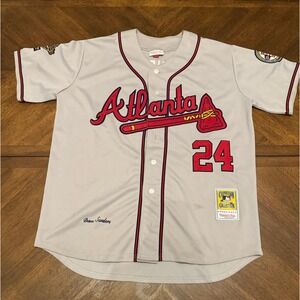 Mitchell & Ness Atlanta Braves Deion Sanders 24 Jersey Grey MLB Large 44 USA